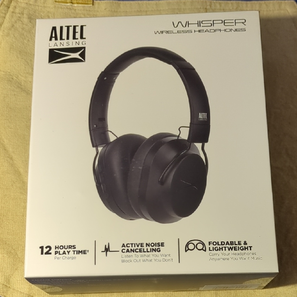 Altec Lansing Black Wireless Headphones